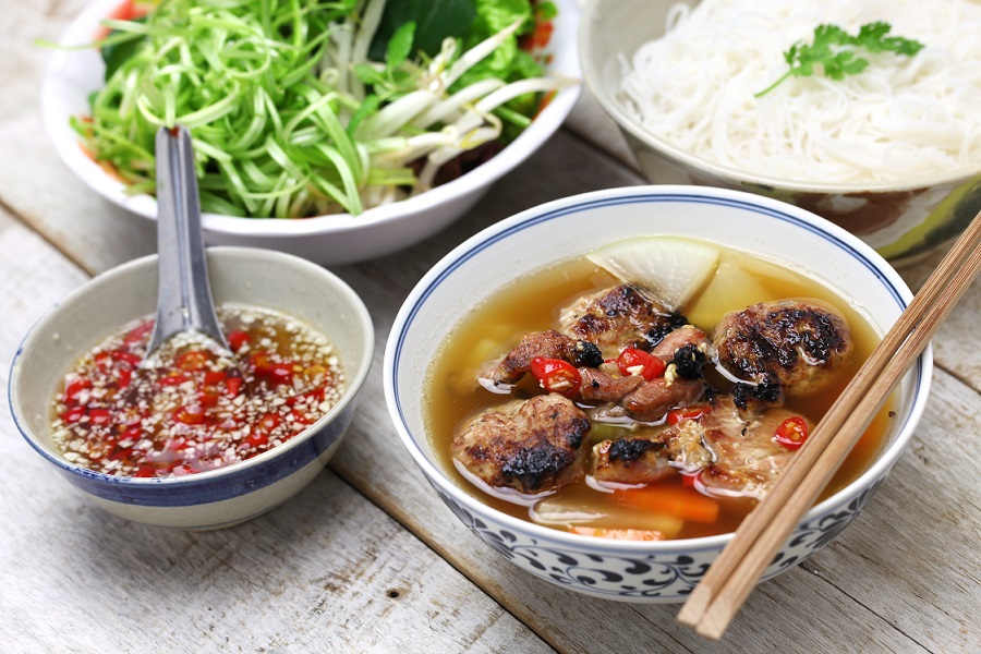 Bun Cha - a very popular Hanoi specialty