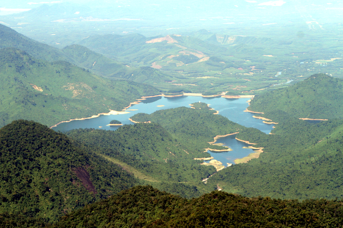 A lake in Bach Ma Nation Park, Vietnam