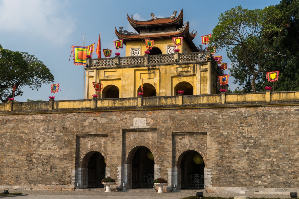 Main Gate of Thang Long Citadel in Hanoi city
