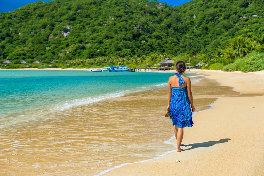 Ninh Van Beach in Nha Trang city