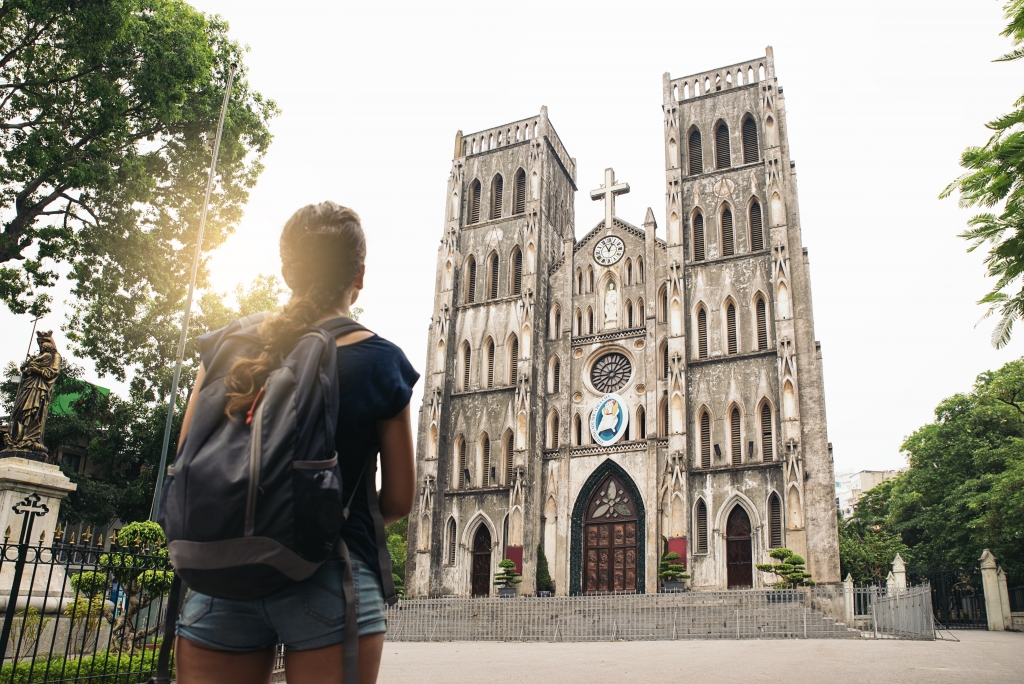 St. Joseph’s Cathedral (1886) in Hanoi capital city of Vietnam