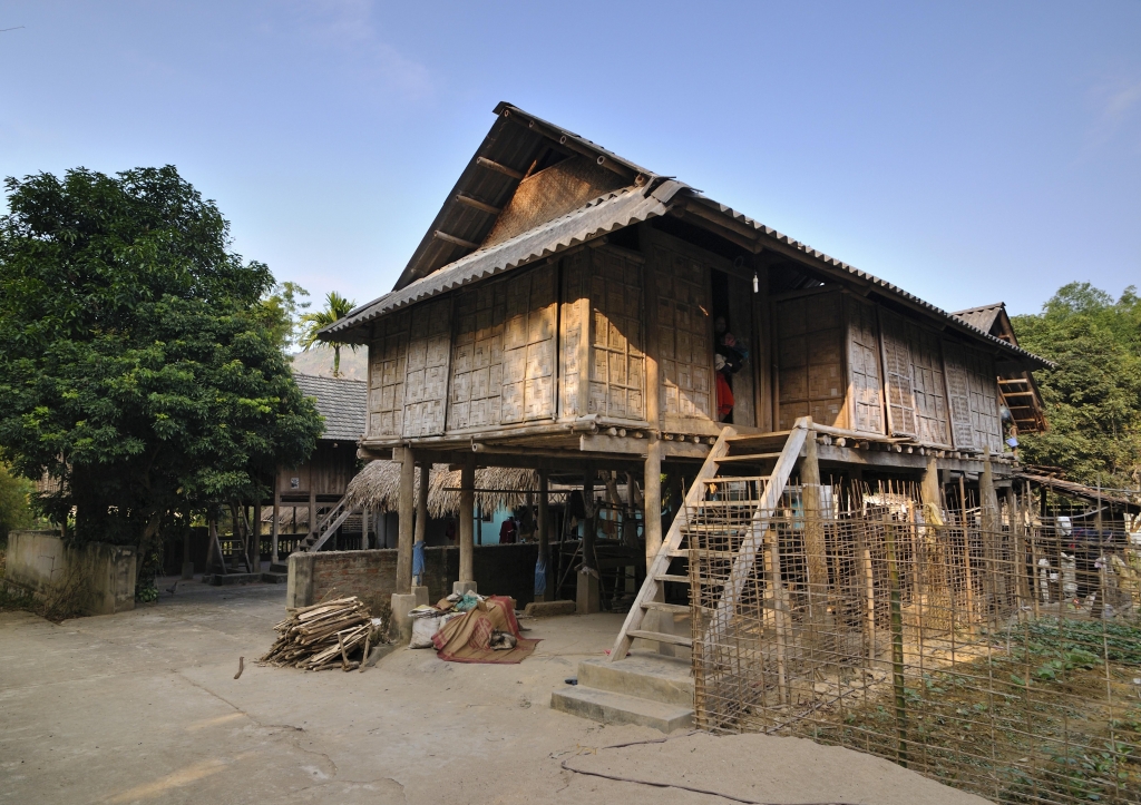A view of a village where ethnic minorities live in Mai Chau, Vietnam