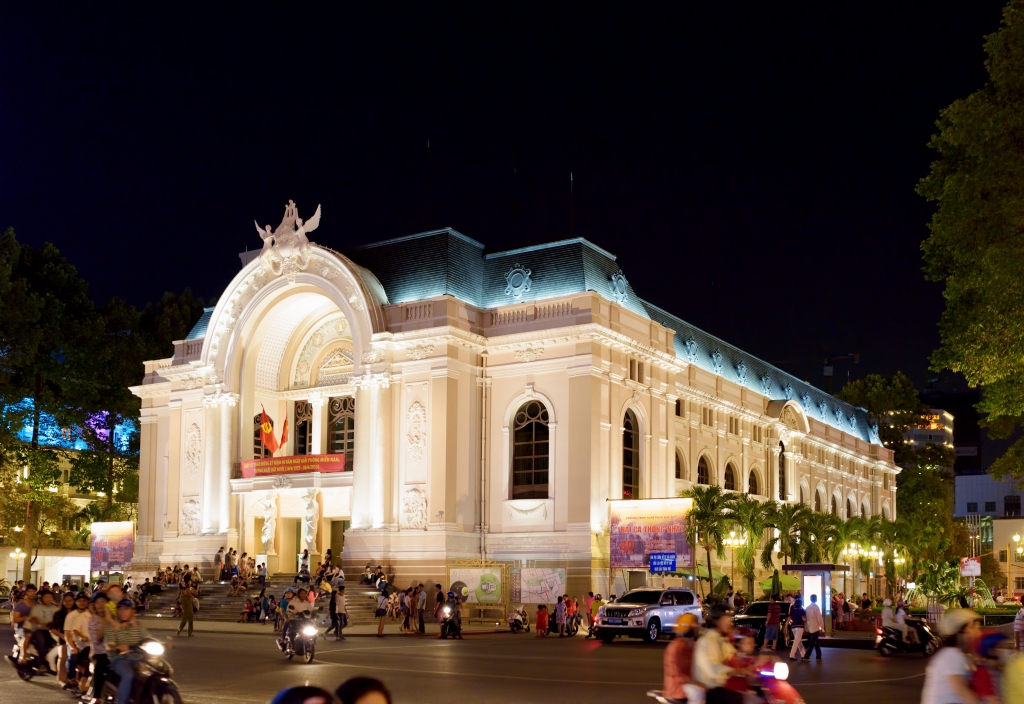 Saigon Opera House (Municipal Theatre) in Ho Chi Minh, Vietnam