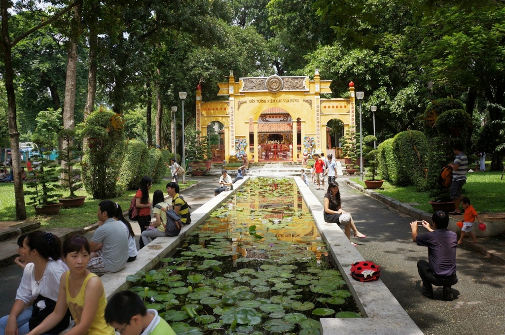 Tao Dan Park in Ho Chi Minh city