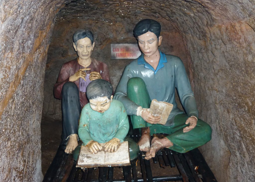 A room inside Vinh Moc Tunnels