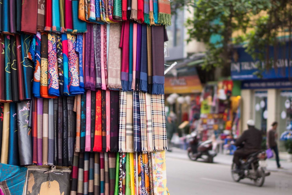 A view of Silk Street, Hanoi
