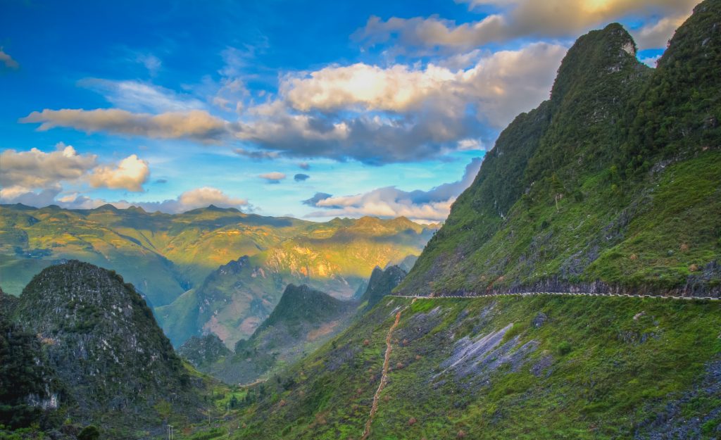 A view of Ma Pi Leng pass in Ha Giang province, Vietnam