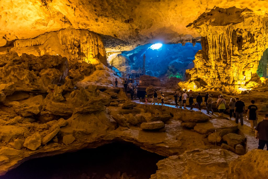 Sung Sot Cave in Halong Bay, Vietnam